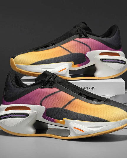 Zapatillas de correr para hombre y mujer, soporte estable con placa de carbono, calzado deportivo de suela gruesa transpirable c