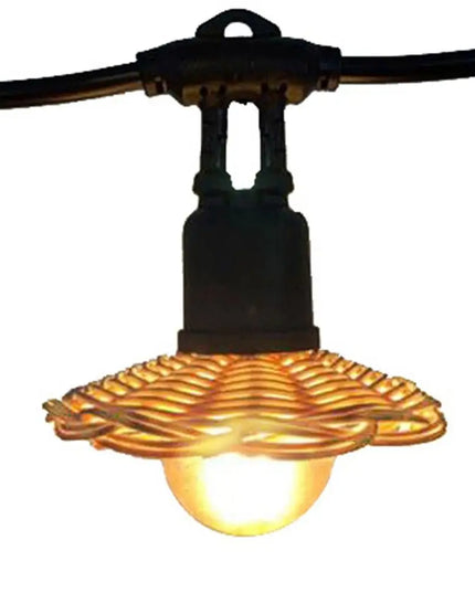 Handwoven Rattan Lamp Shade Exquisite Rustic Chandelier Shade Lampshade Vintage Creative Pendant Light Shade Home Hotel