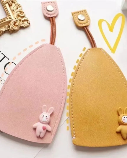 Korea Pull Type Key Case PU Leather Key Wallets Unisex Car Housekeepers Case Leather Key Keychain Pouch New Holder