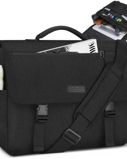 Laptop Briefcases for Men 15.6 Inch Laptop Bag Water resistant Computer Bag Lightweight Shoulder Satchel Bags