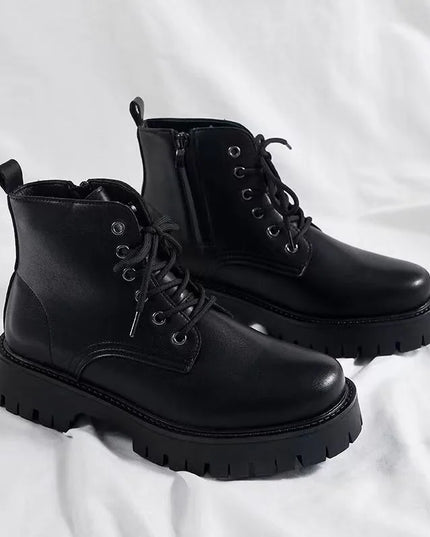 Shoes for Men Leather High-top Men Shoes British Leather High Quality Platform Boots Trend Tooling Mens Shoes Botas Para Hombre