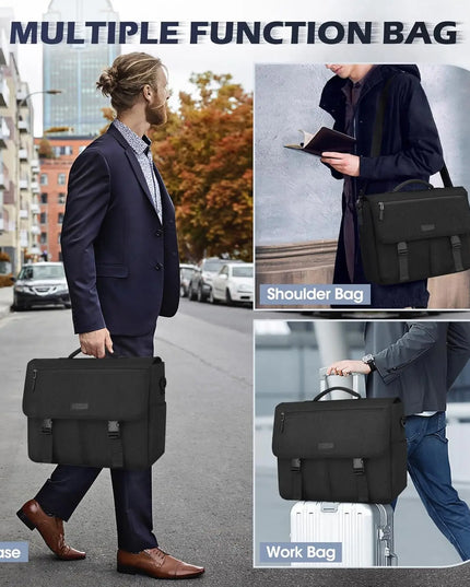 Laptop Briefcases for Men 15.6 Inch Laptop Bag Water resistant Computer Bag Lightweight Shoulder Satchel Bags