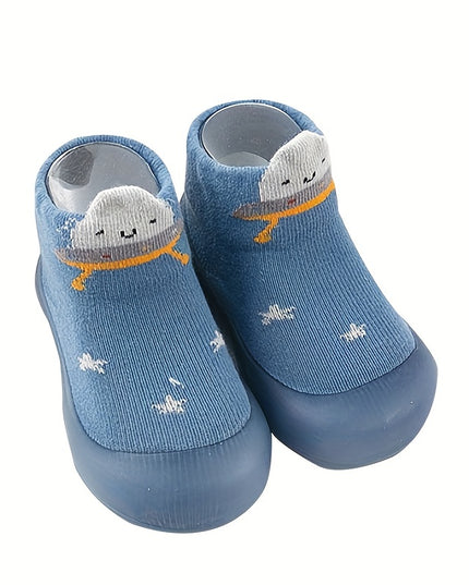 (Surface Pattern Random) Kids Toddler Shoes Cartoon Anti-collision Socks Shoes Soft Sole Newborn Home Shoes