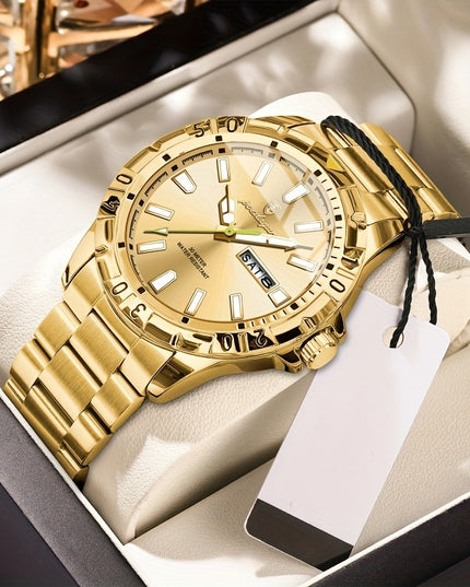 A Stylish New Brand Waterproof Watch With Super Bright Night Light For Young People, A Men's Wristwatch.