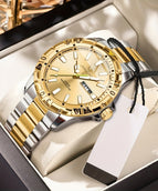 Silvery Strap and Golden Dial