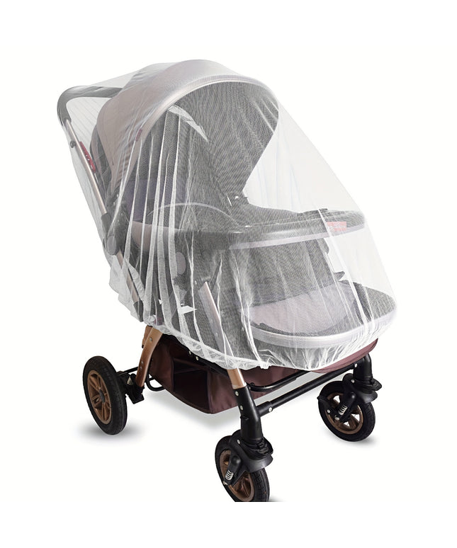 Mosquito Net for Stroller - Durable Baby Stroller Mosquito Net - Perfect Bug Net for Strollers, Bassinets, Cradles, Playards, Pack N Plays and Portable Mini Crib (White)