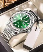 White Steel Green Surface