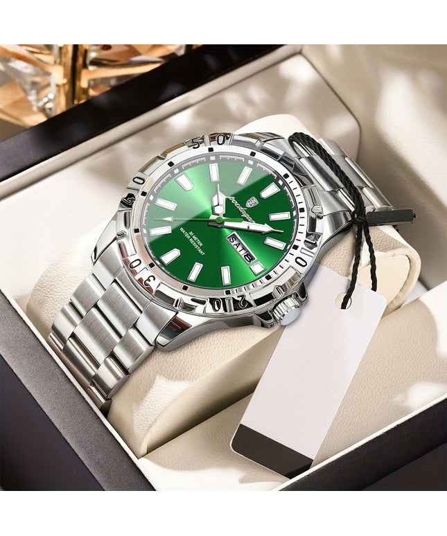 A Stylish New Brand Waterproof Watch With Super Bright Night Light For Young People, A Men's Wristwatch.